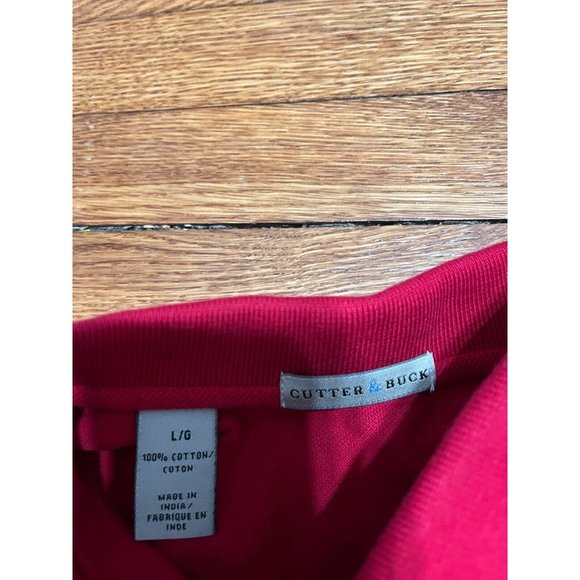 Cutter & Buck Polo Shirt Mens Size Large *Lot of 2* Red Cocktail Drink Logo - Picture 4 of 5